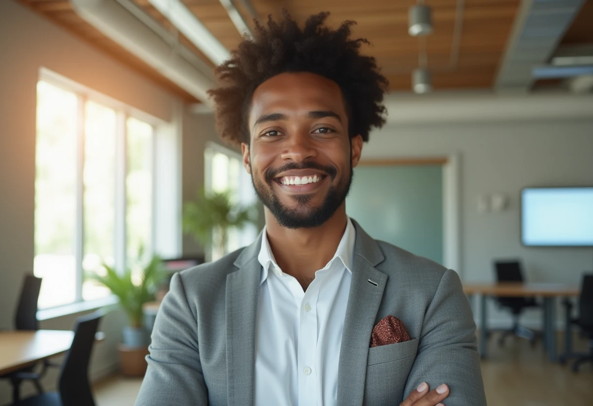 A business owner relaxed about straightforward, honest pricing